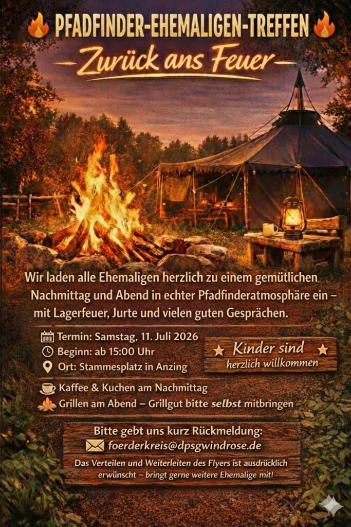 Flyer Pfadfinder Ehemaligen Treffen